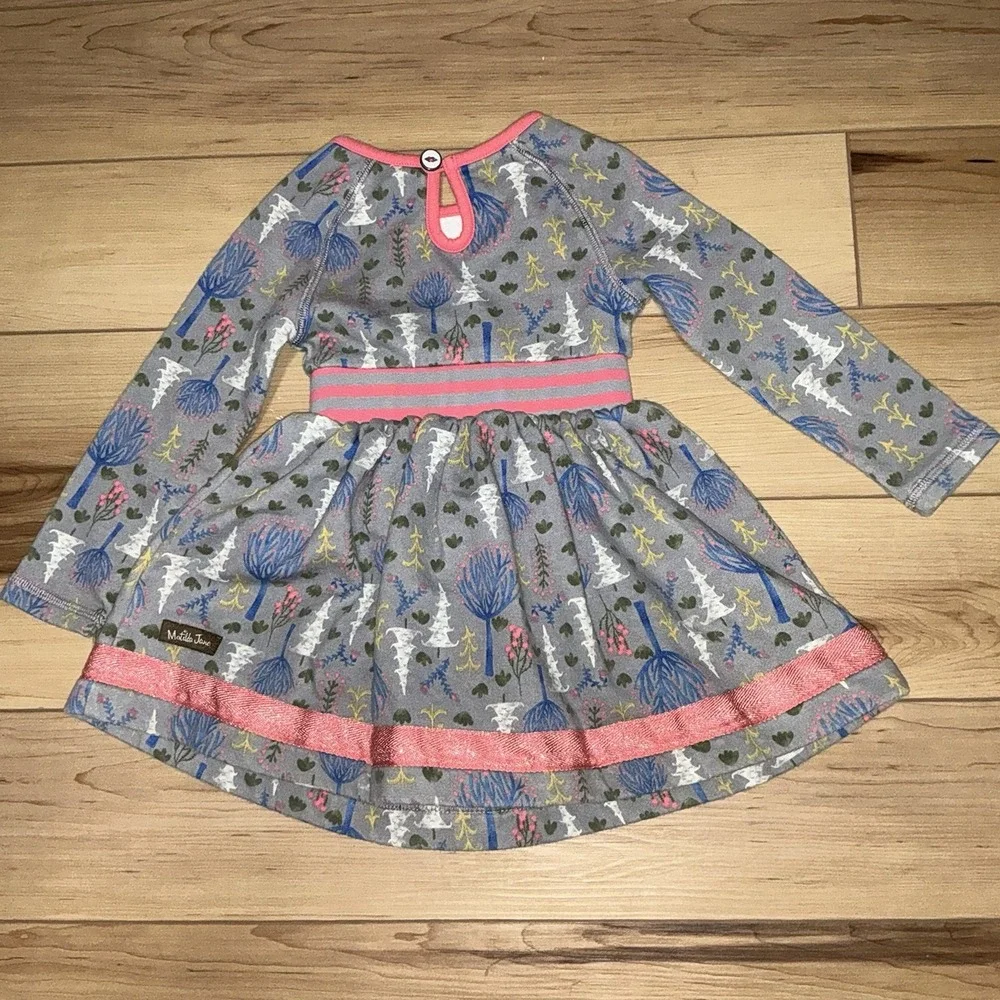 Matilda Jane Around Town Make Believe Girl Dress Sweatshirt size 2 years 2T Pink